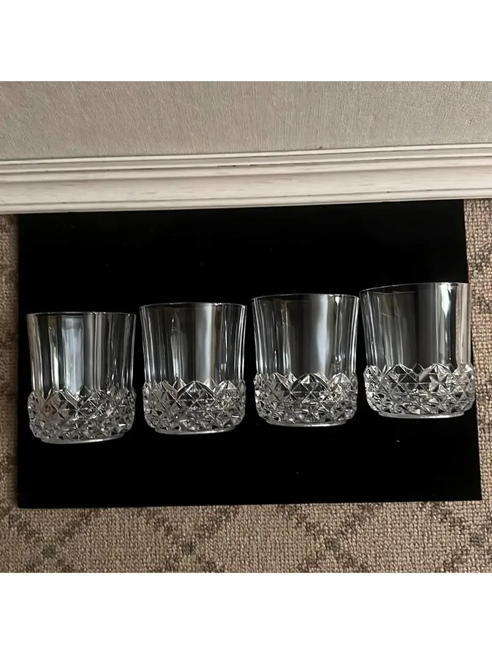 Longchamps by Cristal D'arques Durand tumblers set of 4